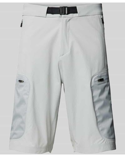 BOSS Regular Fit Shorts mit Reißverschlusstaschen Modell 'Expo' - Grau