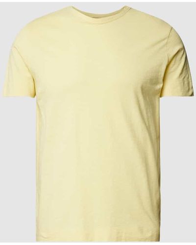 Mos Mosh T-Shirt aus Baumwolle mit Rundhalsausschnitt Modell 'Jack' - Gelb