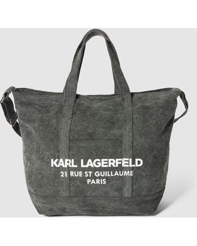 Karl Lagerfeld Shopper mit Label-Print - Schwarz