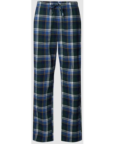 Christian Berg Men Pyjama-Hose mit elastischem Bund - Blau