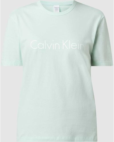 Calvin Klein Pyjama-Oberteil aus Baumwolle - Grün