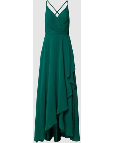 Luxuar Abendkleid mit Herz-Ausschnitt - Grün