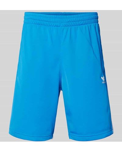 adidas Originals Regular Fit Shorts mit Label-Stitching Modell 'FBIRD' - Blau