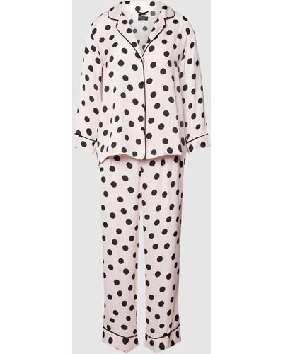 Kate Spade Pyjama Met Reverskraag - Wit