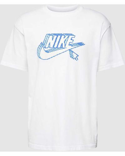 Nike Loose Fit T-Shirt mit Label-Print Modell 'FUTURA' - Weiß