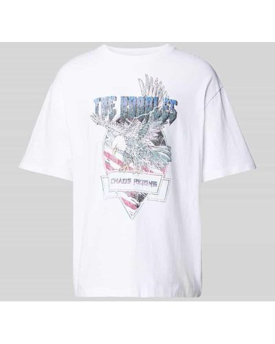 The Kooples T-Shirt mit Label-Print - Weiß