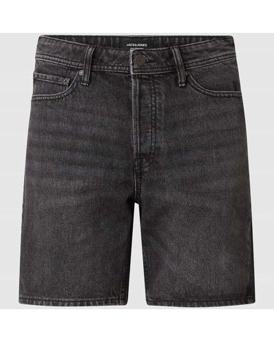 Jack & Jones Loose Fit Jeansshorts aus Baumwolle Modell 'Chris' - Grau