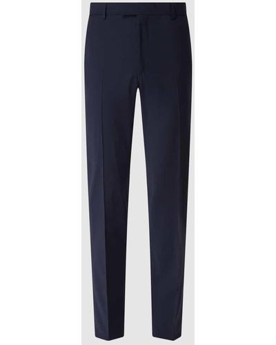 Strellson Slim Fit Anzughose mit Stretch-Anteil 'Flex Cross' - Blau