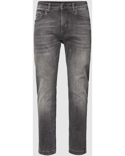 DRYKORN Jeans mit Label-Patch Modell 'WEST' - Grau