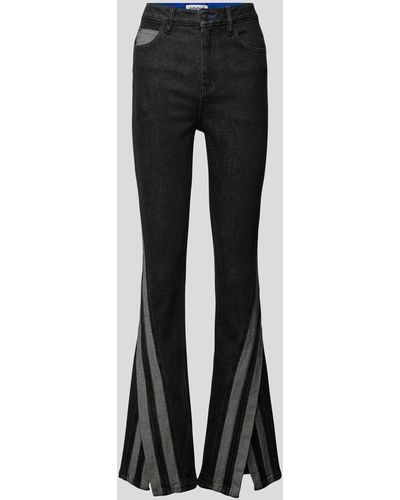 Koche Jeans mit Kontrast-Details - Schwarz