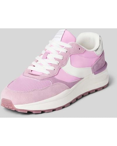 Marc O' Polo Sneakers Met Labelpatch - Roze