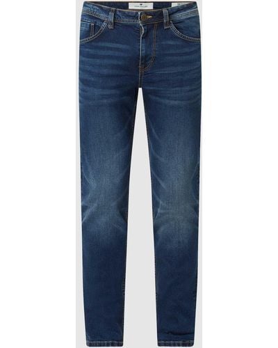 Tom Tailor Regular Slim Fit Jeans mit Stretch-Anteil Modell 'Josh' - Blau