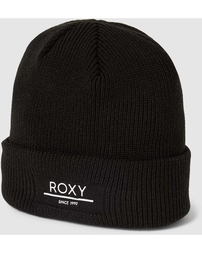Roxy Beanie Met Labelpatch - Zwart
