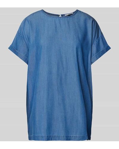 Mbym Bluse in Denim-Optik Modell 'Amana' - Blau
