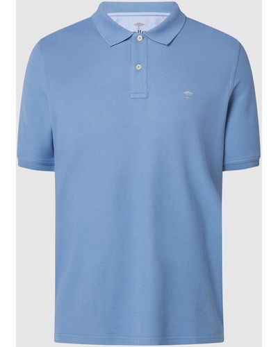 Fynch-Hatton Poloshirt aus Supima®-Baumwolle - Blau
