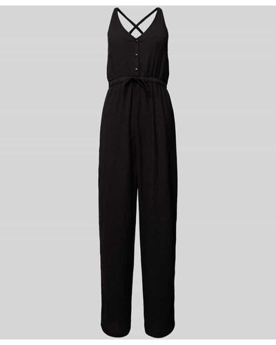 Mama.licious Umstands-Jumpsuit mit Strukturmuster Modell 'CAILEEN LIA' - Schwarz