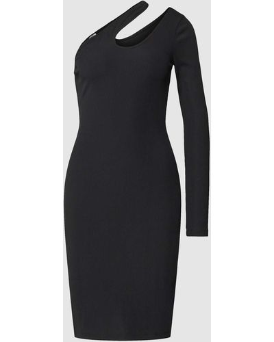 Mbym Mini-jurk Met One Shoulder-band - Zwart