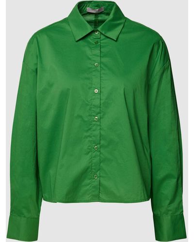 Jake*s Bluse mit Umlegekragen - Grün