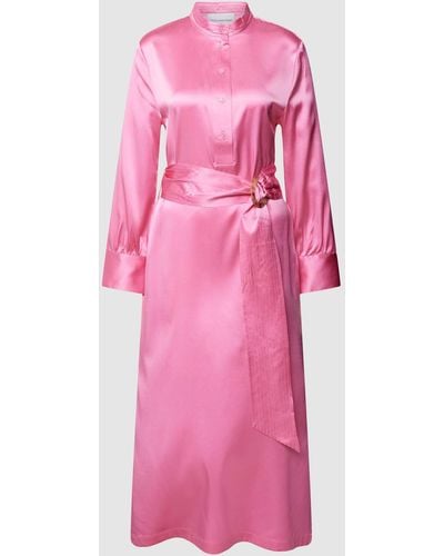 Herzensangelegenheit Maxi-jurk Met Tailleriem - Roze