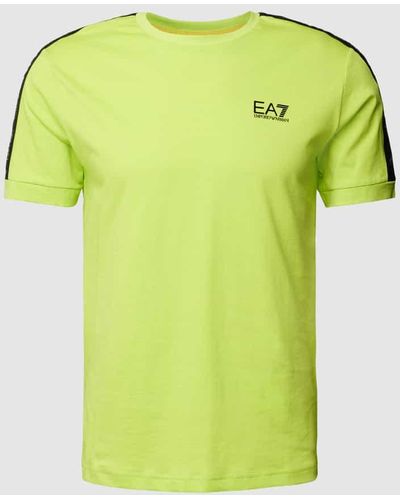 EA7 T-Shirt mit Logo-Print - Grün