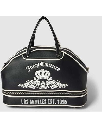 Juicy Couture Bowling Bag mit Label-Detail Modell 'HEATHER' - Schwarz
