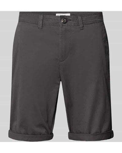 Tom Tailor Slim Fit Chino-Shorts mit Eingrifftaschen - Grau