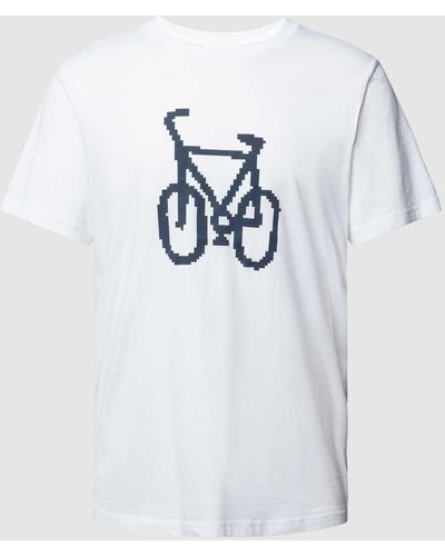 ARMEDANGELS T-Shirt mit Motiv-Print Modell 'JAAMES' - Weiß