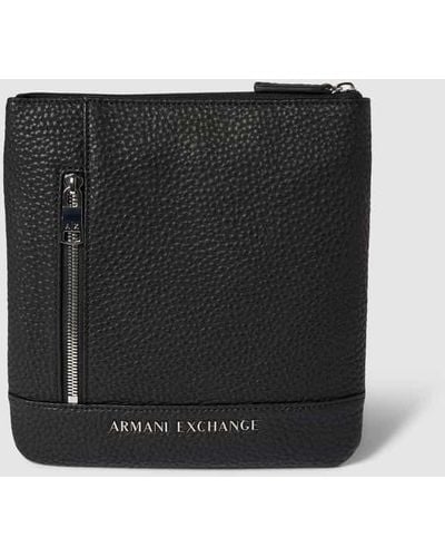 Armani Exchange Handtasche mit Label-Applikation - Schwarz