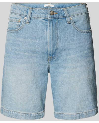 Mango Regular Fit Jeansshorts im 5-Pocket-Design Modell 'JAROD' - Blau