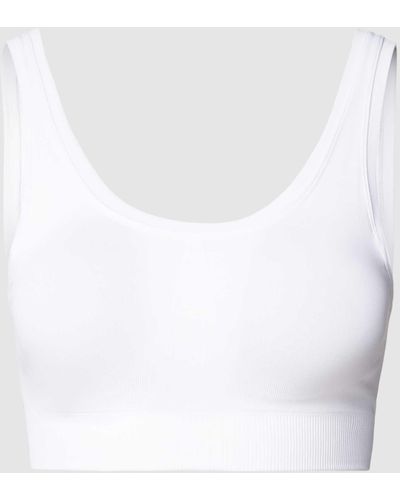 Hanro Bralette mit breiten Trägern Modell 'Touch Feeling' - Weiß