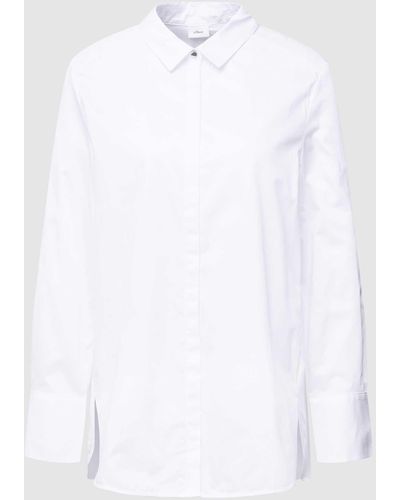 S.oliver Hemdbluse mit Knopfleiste - Weiß