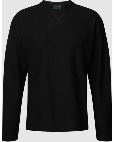 Emporio Armani Sweatshirt Met Structuurmotief - Zwart