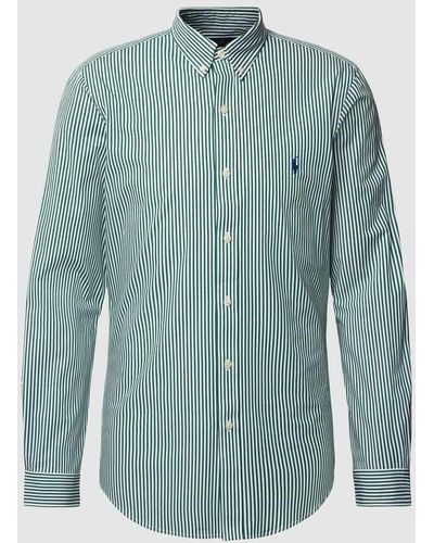 Polo Ralph Lauren Slim Fit Freizeithemd mit Button-Down-Kragen - Grün