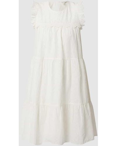 Edc By Esprit Kleid aus Bio-Baumwolle - Weiß