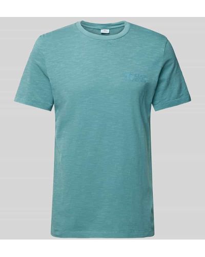 S.oliver T-Shirt mit Rundhalsausschnitt - Blau
