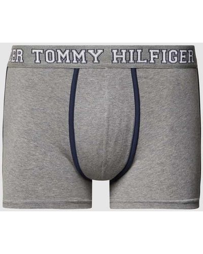 Tommy Hilfiger Trunks mit Logo-Bund - Grau