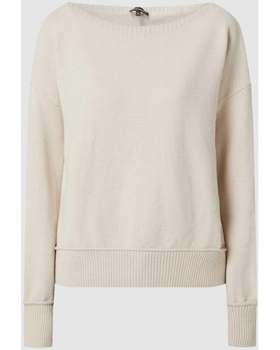 MORE&MORE Pullover Met Boothals - Naturel