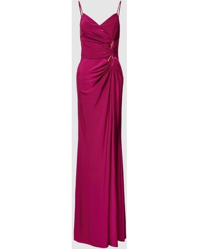 TROYDEN COLLECTION Maxi-jurk Met Cut-outs - Roze