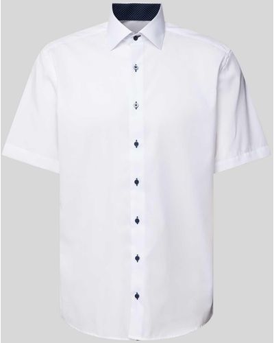 Eterna Modern Fit Zakelijk Overhemd Met 1/2-mouwen - Wit