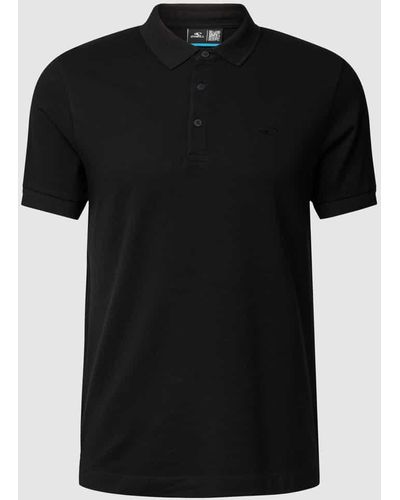 O'neill Sportswear Slim Fit Poloshirt mit Label-Stitching - Schwarz
