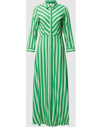 Y.A.S Maxi-jurk Met Knoopsluiting - Groen