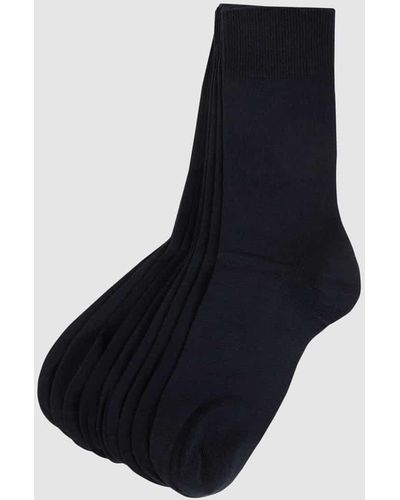Camano Socken mit Rippenbündchen im 9er-Pack - Schwarz