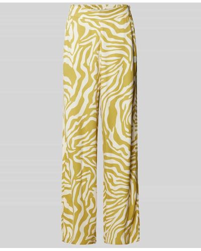 Mazine Loose Fit Stoffhose mit Allover-Print Modell 'Lilby' - Mettallic
