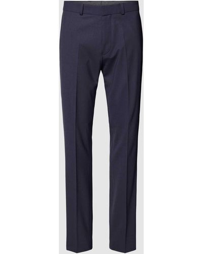 S.oliver Regular Fit Pantalon Met Persplooien - Blauw