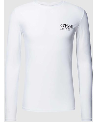 O'neill Sportswear Zwemshirt Met Labelprint - Wit