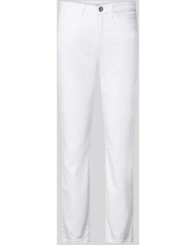 Brax Regular Fit Jeans mit verkürztem Schnitt Modell 'Style. Shakira' - Weiß