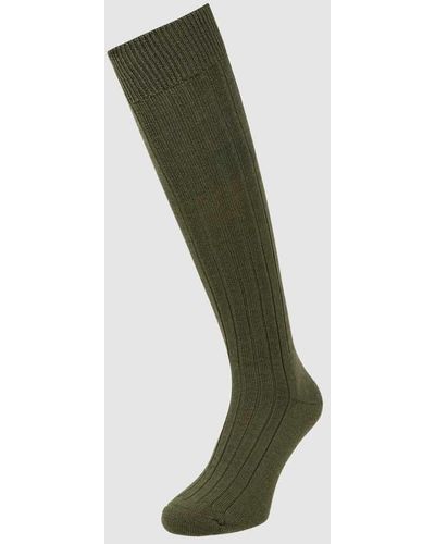 FALKE Kniestrümpfe aus Merinowollmischung Modell 'Teppich im Schuh' - Grün