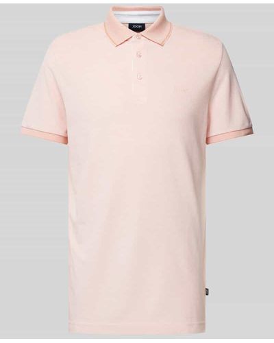 Joop! Slim Fit Poloshirt mit Knopfleiste Modell 'Percy' - Pink