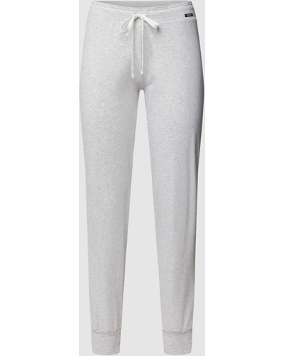 SKINY Pyjamahose mit elastischem Bund Modell 'Every Night' - Weiß