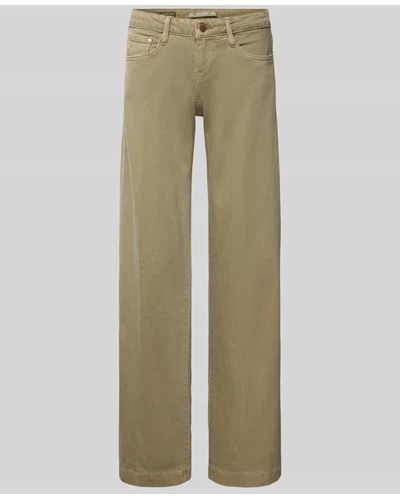 Guess Regular Fit Jeans im 5-Pocket-Design Modell 'SEXY PALAZZO' - Grün